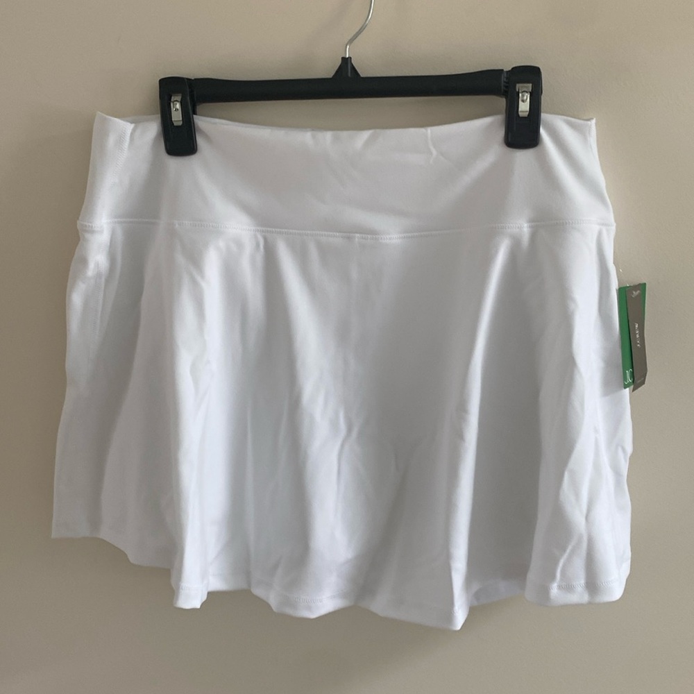 J. Crew White Cloudstretch Sports Athletic Skirt Skort XL